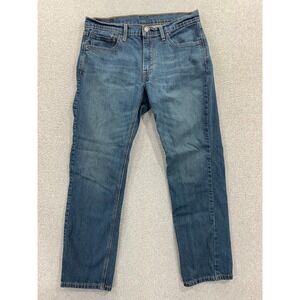 Levis 541 Jeans Mens 33x32 Blue Athletic Fit Taper Medium Wash Stretch Denim